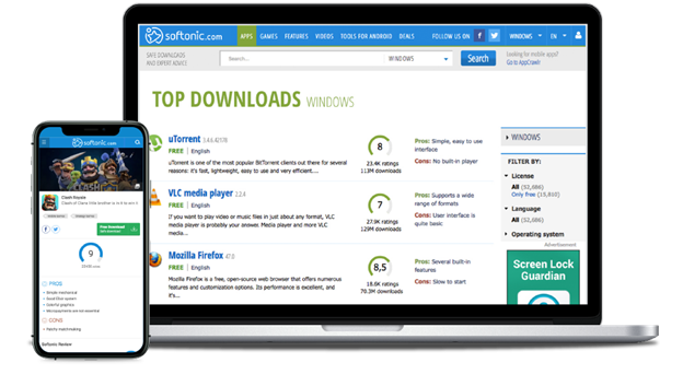 softonic free software download and reviews
