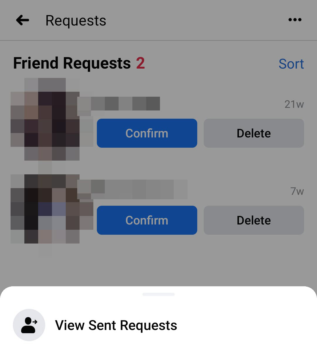 see all requests on mobile 3