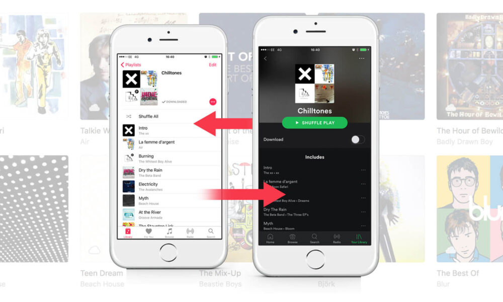 how to transfer playlists between different music streaming services