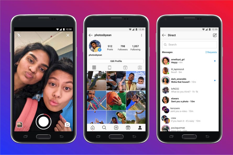 instagram lite screenshots on android