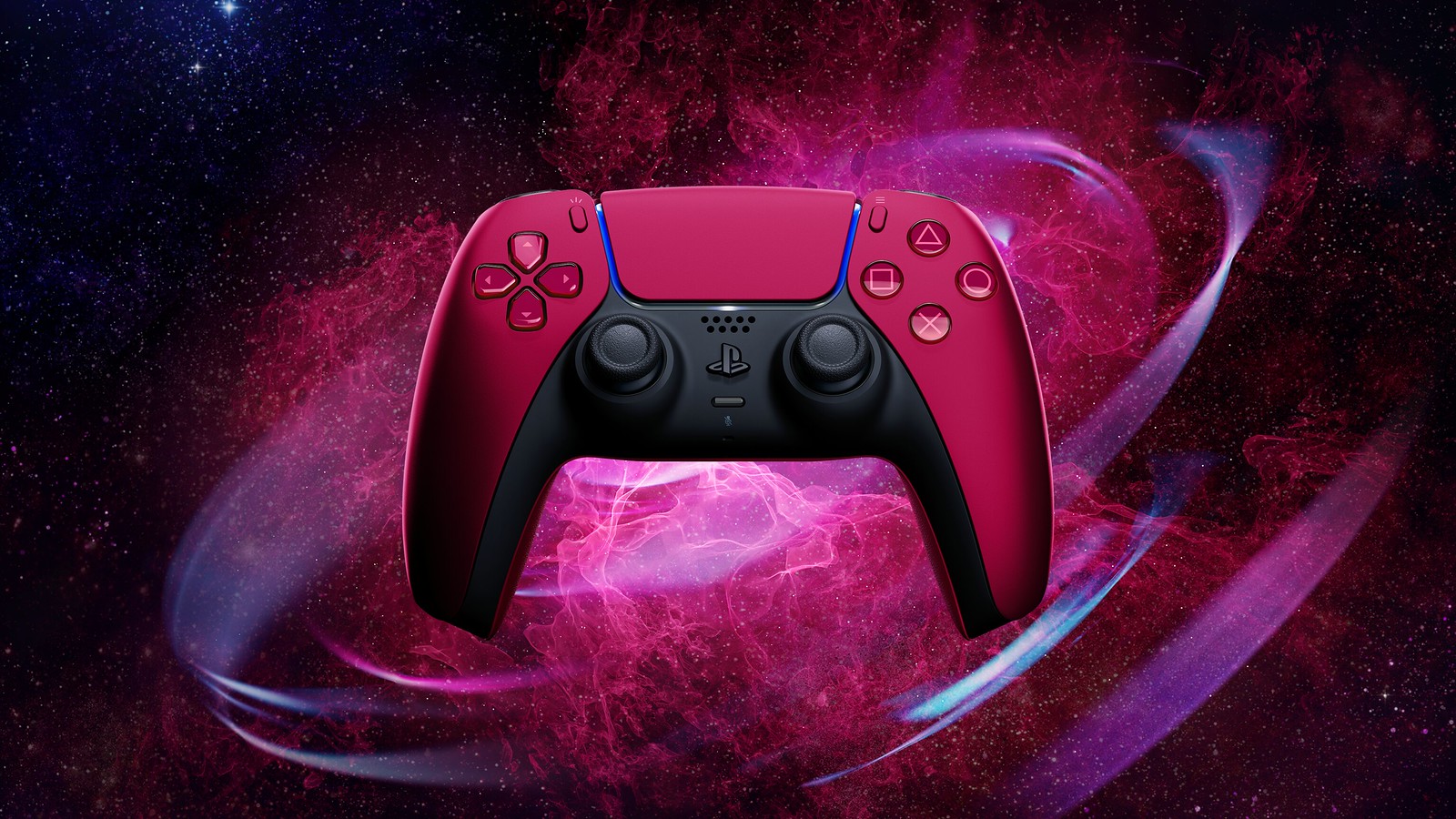 sony playstation 5 cosmic red dualsense controller