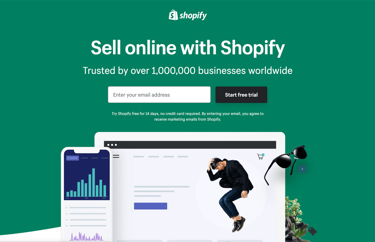 create a website shopify homepage