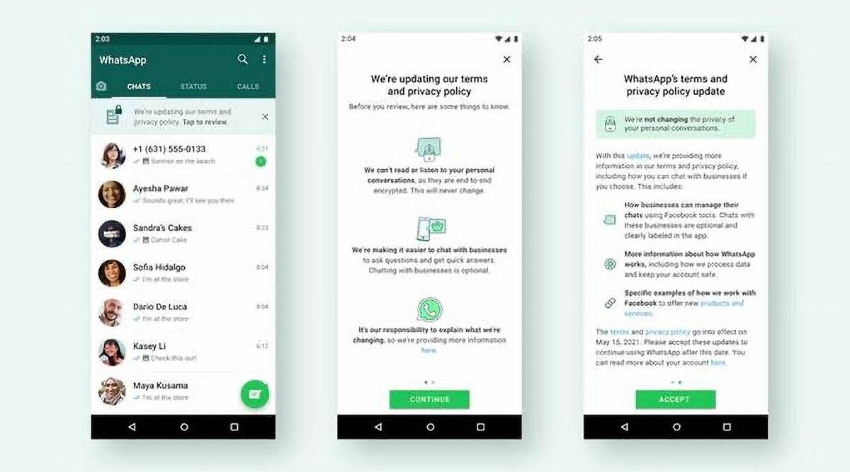 whatsapp new privacy policy update
