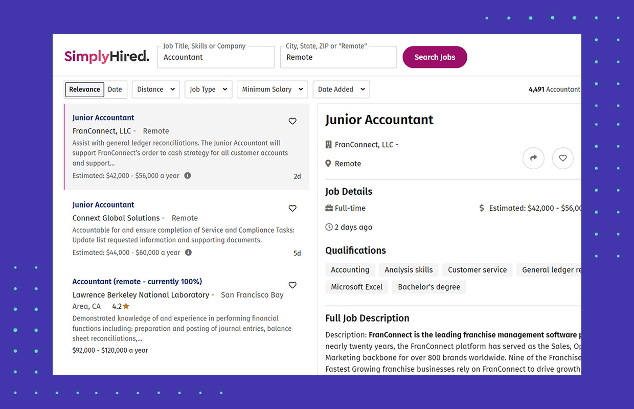 how to find remote-only jobs on simplyhired