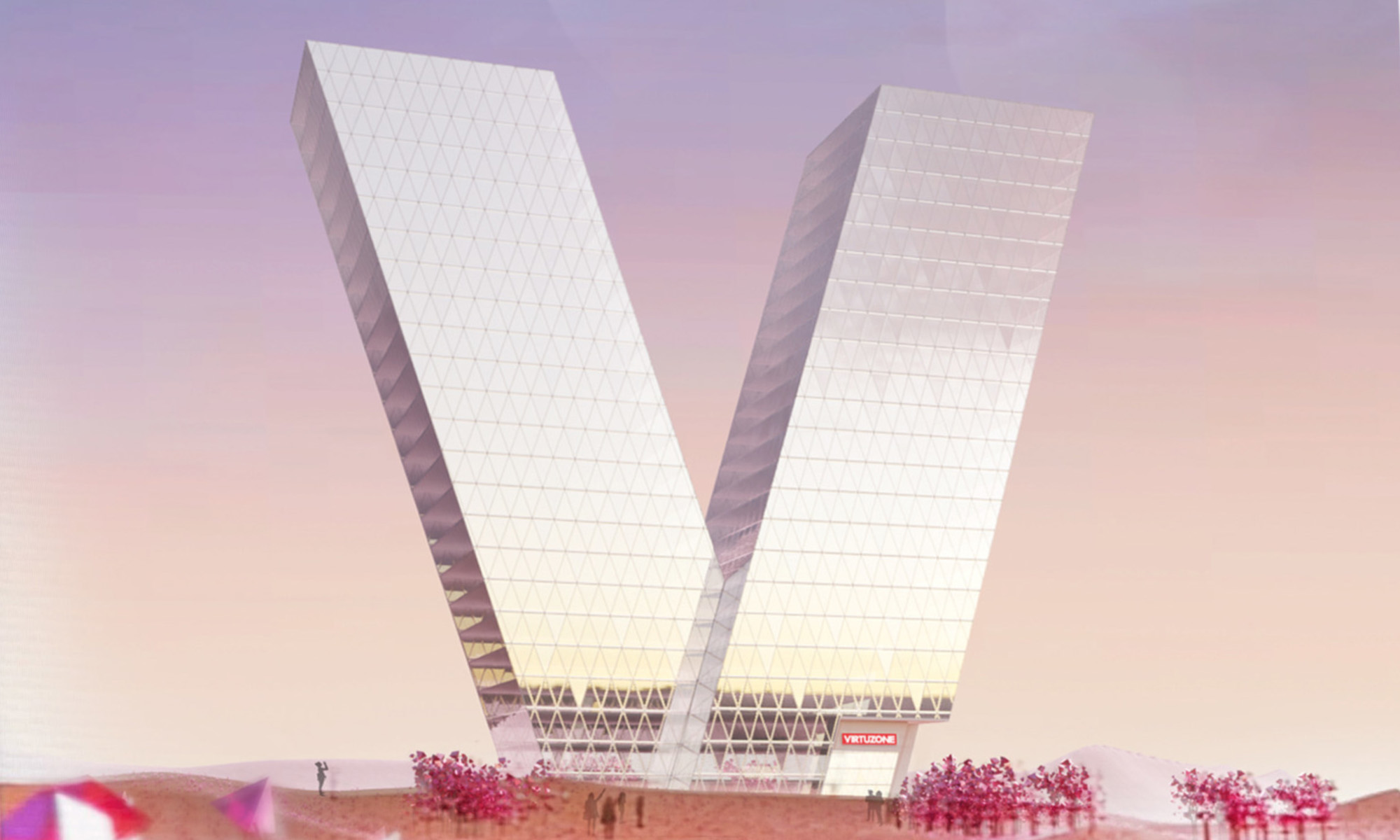 virtuzone plans to build v-shaped metaverse skyscraper