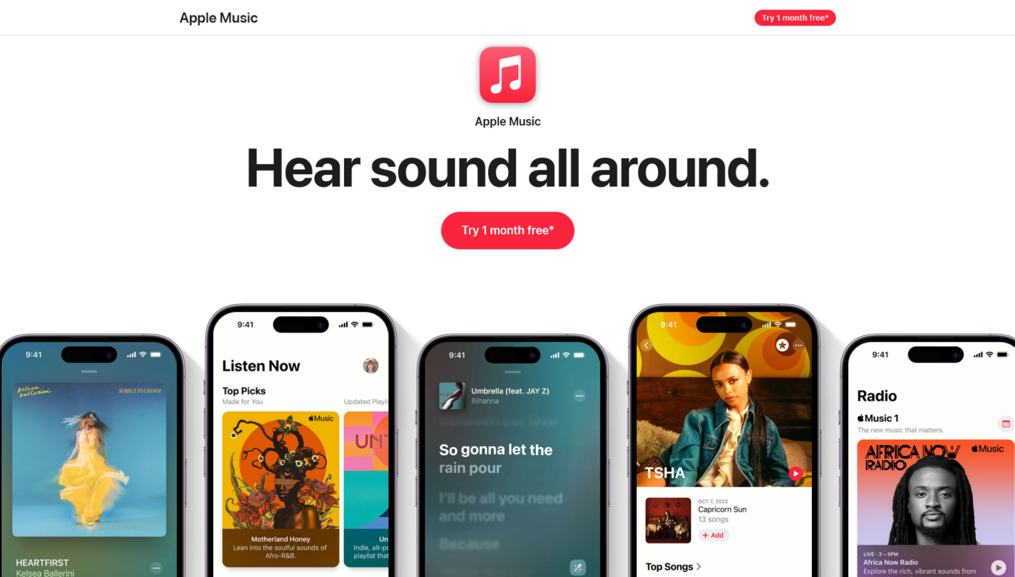 apple music homepage
