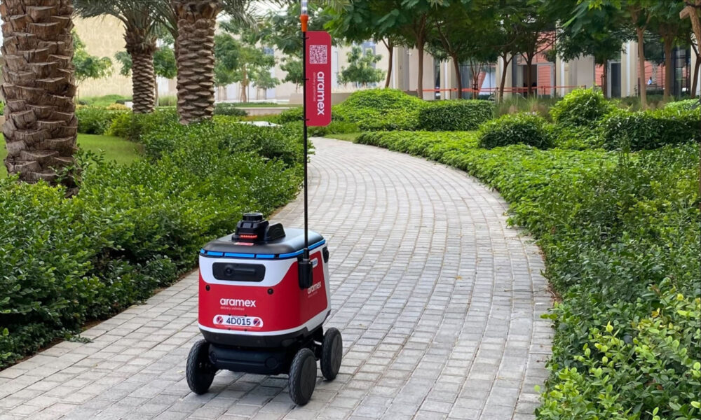 aramex completes testing dubai drone and bot delivery service