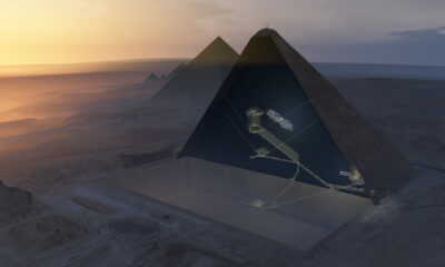 cosmic rays map secret corridor in egypt's great pyramid