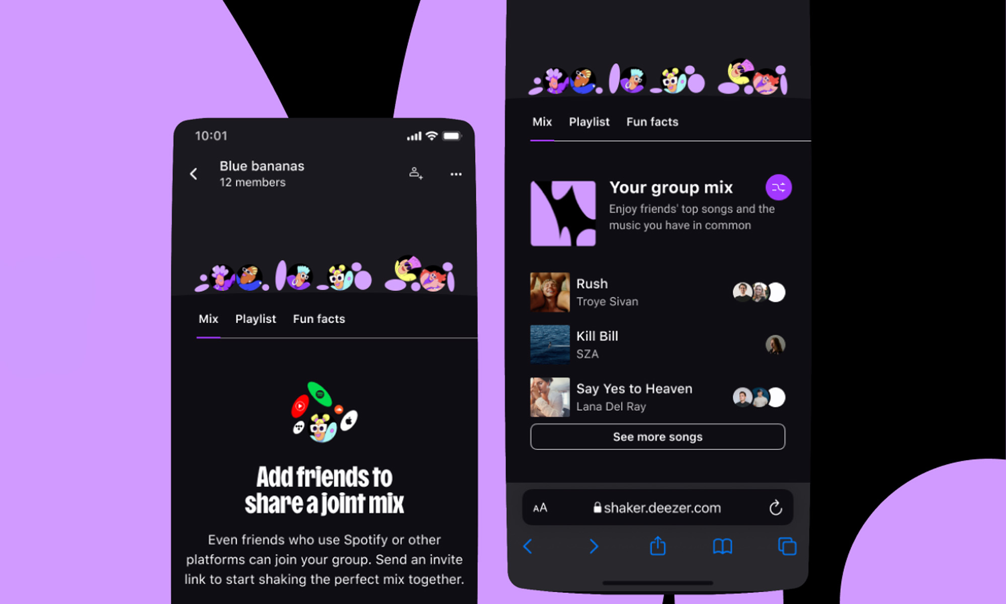 deezer's shaker connects friends across music apps