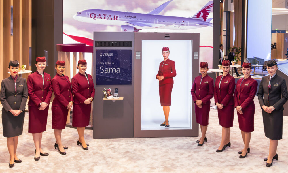 qatar airways unveils the world's first ai cabin crew sama 2.0