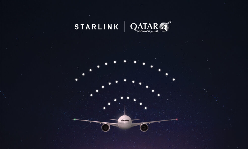 qatar airways debuts world's first boeing 777 starlink flight