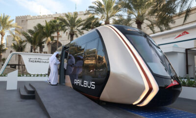 dubai's rta unveils solar-powered railbus transit system